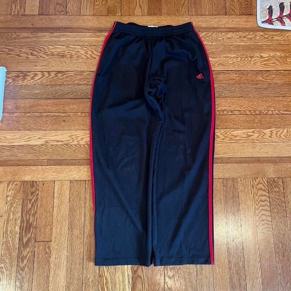 vintage 2003 Red and black striped adidas‎ Sweatpants - Picture 1 of 7